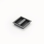 Schaub MODO Recessed Pull Gun Metal - 3 7/8 in