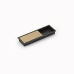 Schaub MODO Recessed Pull Matte Black/Signature Satin Brass - 6 1/4 in