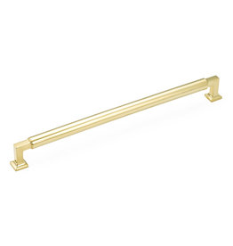 Schaub Haniburton Pull Unlacquered Brass - 12 in
