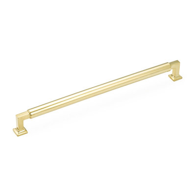 Schaub Haniburton Pull Unlacquered Brass - 12 in