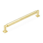 Schaub Haniburton Pull Unlacquered Brass - 3 1/2 in