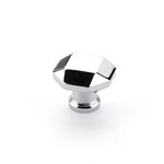 Schaub Menlo Park Faceted Knob Polished Chrome - 1 1/4 in