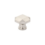 Schaub Menlo Park Faceted Knob Brushed Nickel - 1 1/4 in
