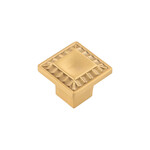 Belwith Keeler Astoria Knob Brushed Golden Brass - 1 in