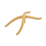 Belwith Keeler Bijou X Knob Brushed Golden Brass - 4 3/4 in