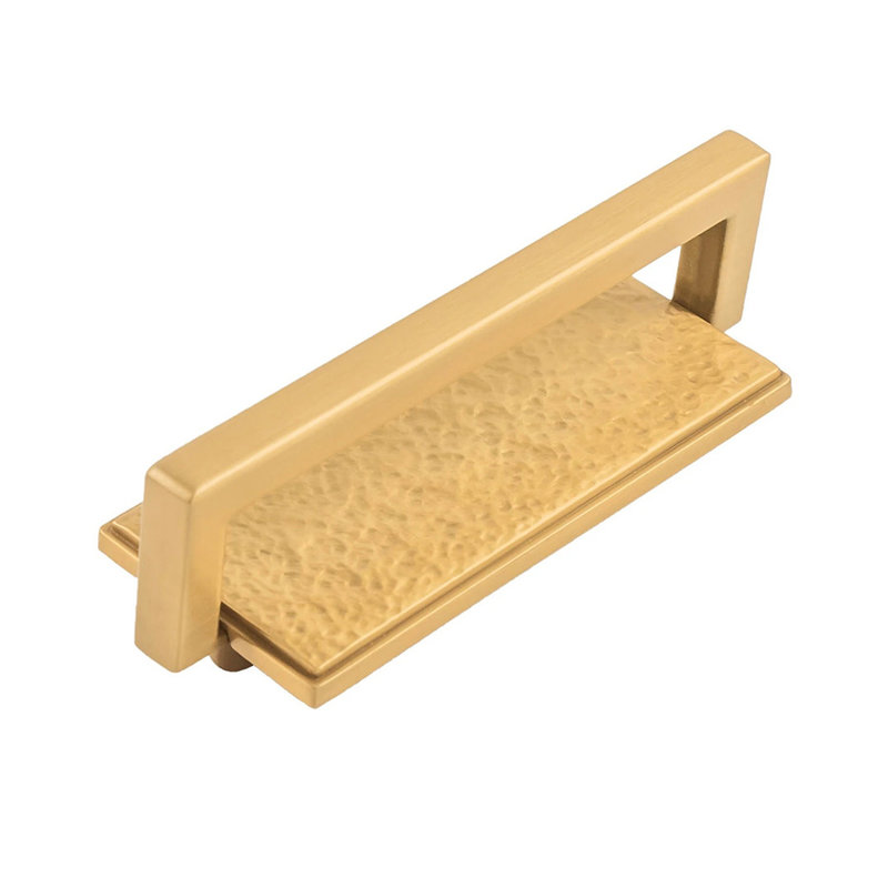 Ember Pull Brushed Golden Brass - 3 in - Handles & More