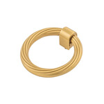 Belwith Keeler Sybil Ring Pull Brushed Golden Brass - 2 7/8 in