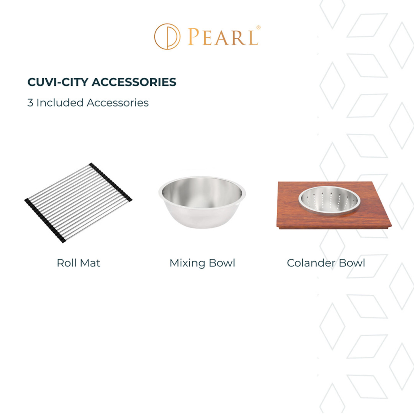 Pearl CUVI Stainless Steel Stainless Steel Kitchen Sink