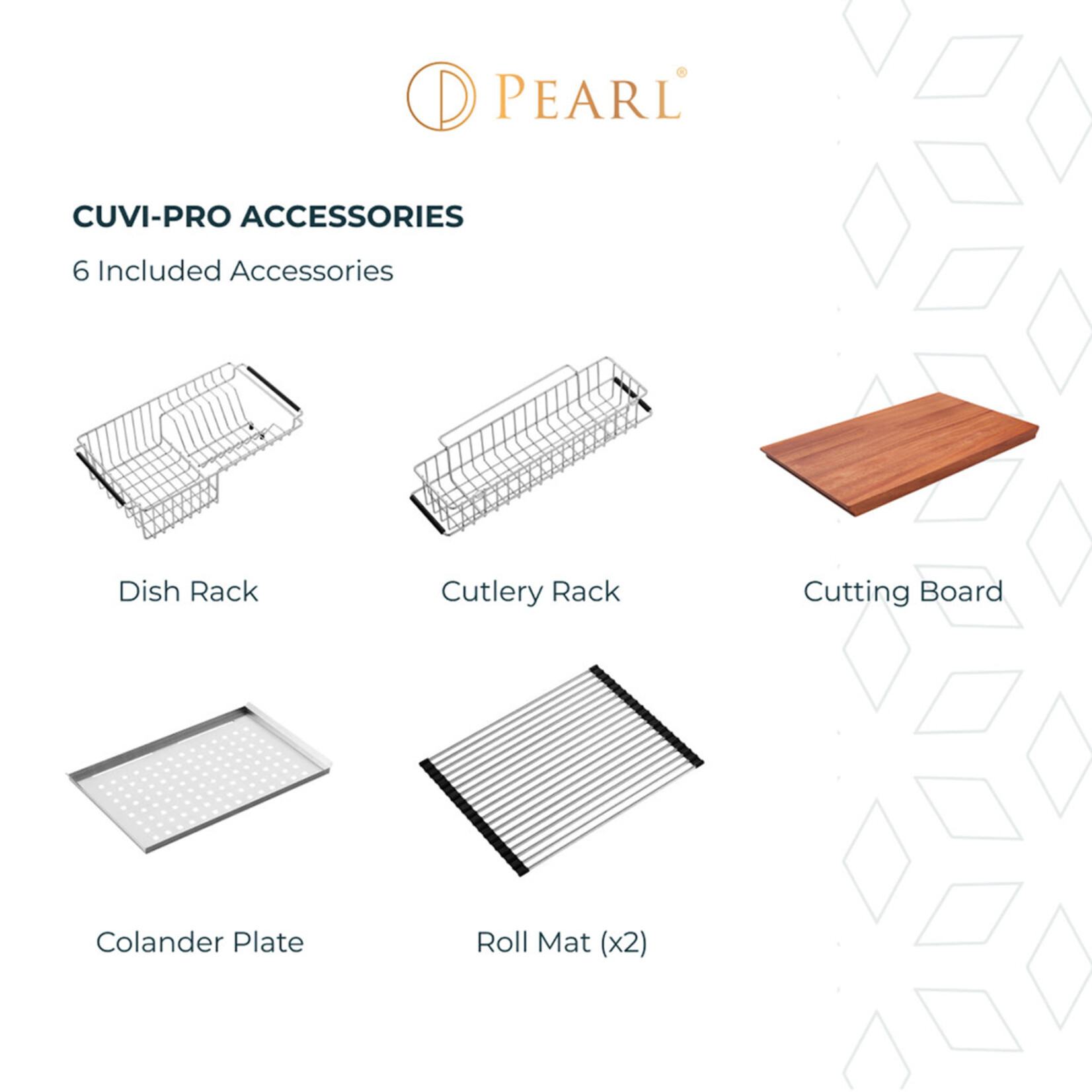 Pearl CUVI Stainless Steel Stainless Steel Kitchen Sink
