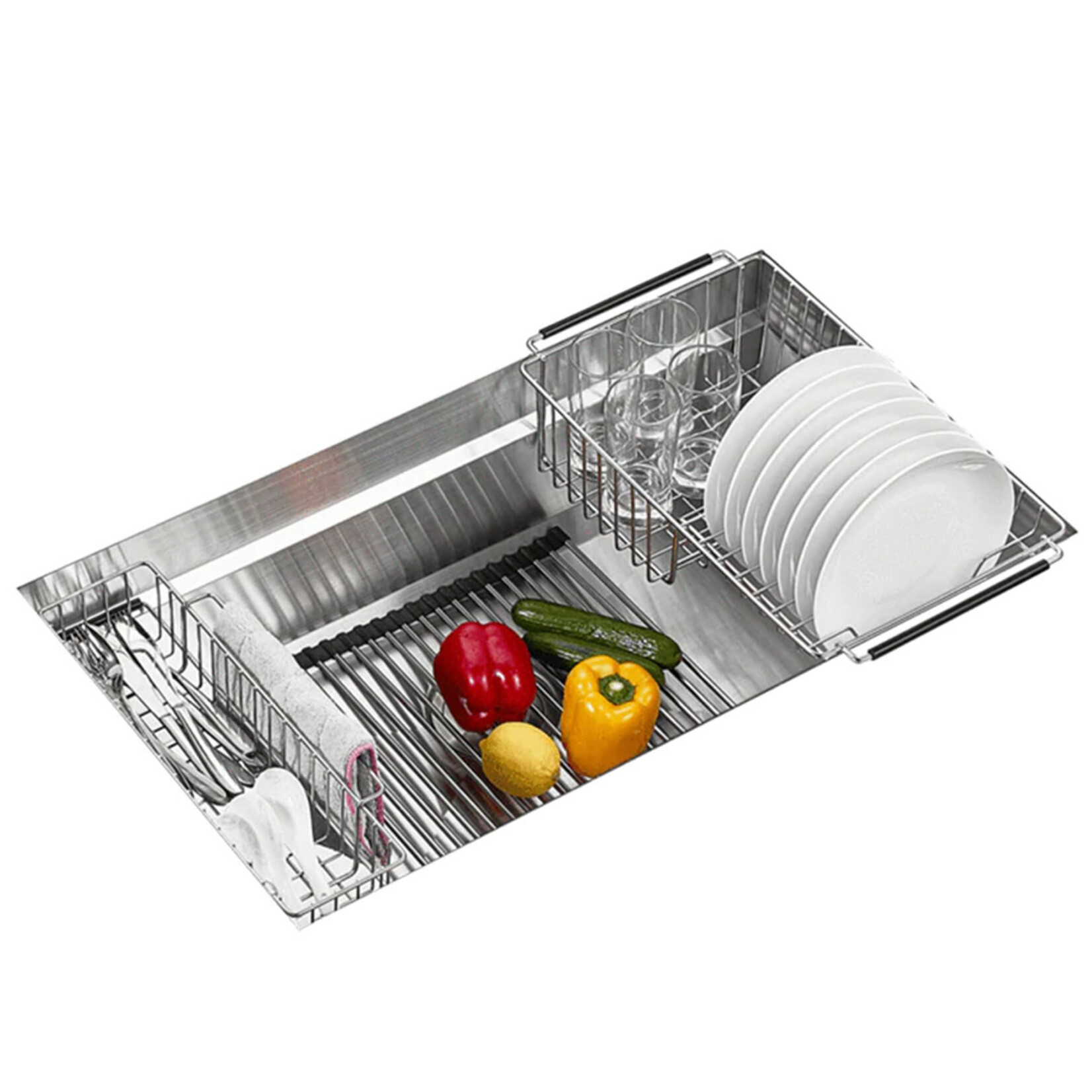 Pearl CUVI Stainless Steel Stainless Steel Kitchen Sink