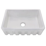 Pearl KINGSTON - PG30 Metro White Fireclay Ceramic Kitchen Sink