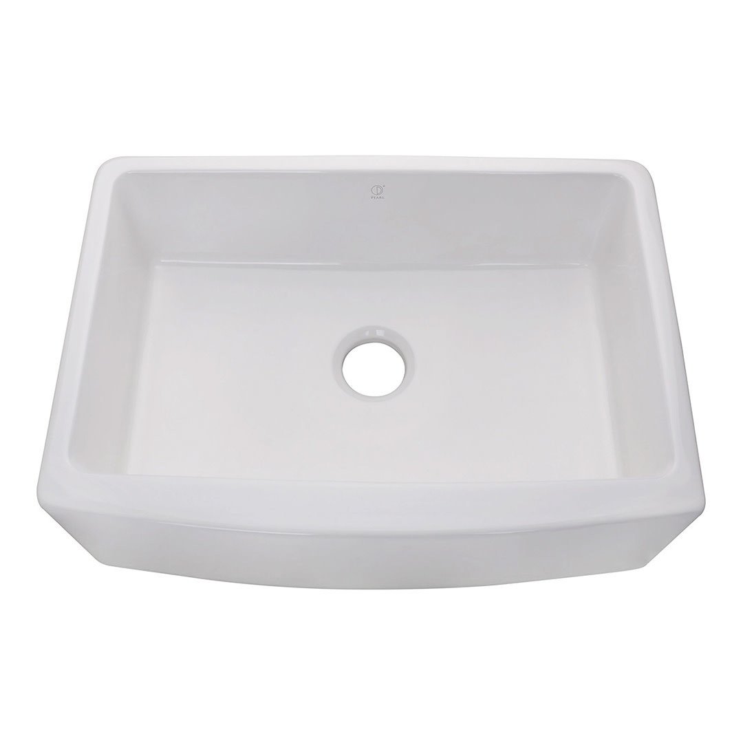 Pearl KINGSTON Metro White Fireclay Ceramic Kitchen Sink