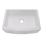 Pearl KINGSTON - PF30 Metro White Fireclay Ceramic Kitchen Sink