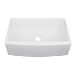 Pearl KINGSTON - PF32 Metro White Fireclay Ceramic Kitchen Sink