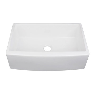 Pearl KINGSTON - PF32 Metro White Fireclay Ceramic Kitchen Sink