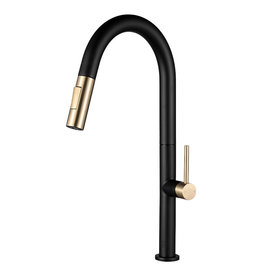 Pearl LENNOX - II Ferreira Gold & Matte Black Brass Kitchen Faucet