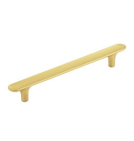 Hickory Hardware Maven Pull Brushed Golden Brass - 6 5/16 in