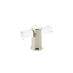 Schaub Lumiere T-Knob Clear Acrylic - 2 in