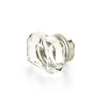 Schaub City Lights Rectangular Knob Glass - 1 3/4 in