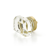 City Lights Rectangular Knob Glass - 1 3/4 in