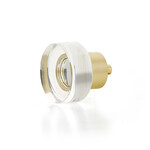 Schaub City Lights Round Disc Knob Glass - 1 3/8 in