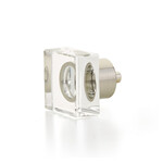 Schaub City Lights Square Knob Glass - 1 1/4 in