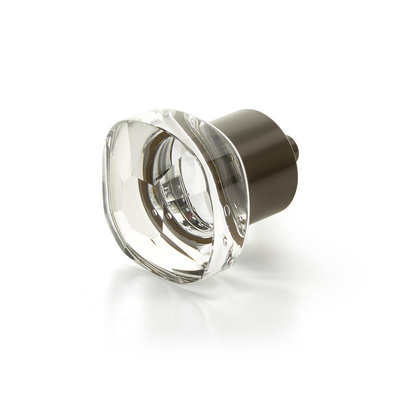 Schaub City Lights Soft Square Knob Glass - 1 1/4 in