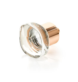 Schaub City Lights Soft Square Knob Glass - 1 1/4 in