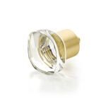 Schaub City Lights Soft Square Knob Glass - 1 1/4 in