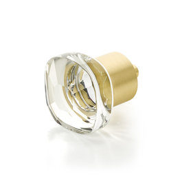 Schaub City Lights Soft Square Knob Glass - 1 1/4 in
