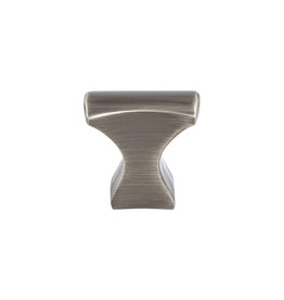 Berenson Aspire Knob Brushed Tin - 1 1/4 in