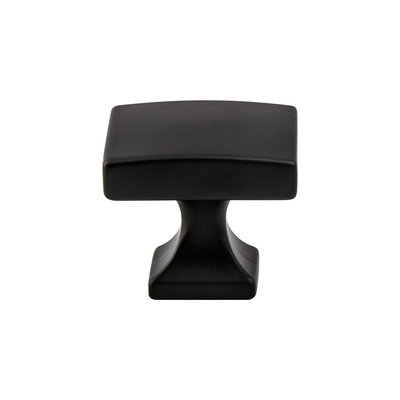 Berenson Epoch Edge Knob Matte Black - 1 3/8 in