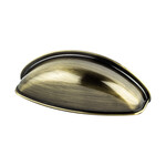 Berenson Euro Moderno Cup Pull Brushed Antique Brass - 2 1/2 in