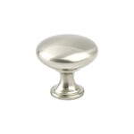 Berenson Euro Moderno Knob Brushed Nickel - 1 1/8 in