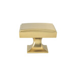 Berenson Hearthstone Knob Modern Brushed Gold - 1 9/16 in