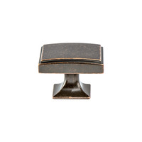 Hearthstone Knob Weathered Verona Bronze - 1 9/16 in