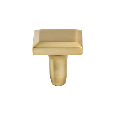 Berenson Metro Knob Modern Brushed Gold - 1 3/16 in