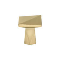 Swagger Knob Modern Brushed Gold - 1 3/16 in