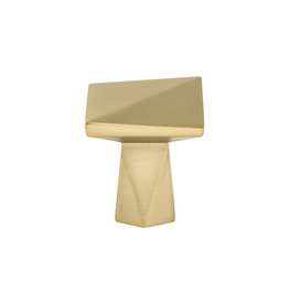 Berenson Swagger Knob Modern Brushed Gold - 1 3/16 in