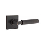 Emtek Select L-Square Knurled Dummy Lever Oil-Rubbed Bronze - Square Rosette