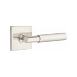Emtek Myles Passage Lever Satin Nickel - Square Rosette Left Handed