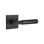 Emtek Myles Privacy Lever Flat Black - Square Rosette Left Handed