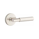 Emtek Myles Privacy Lever Satin Nickel - Disk Rosette Right Handed