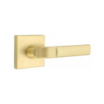 Emtek Aston Dummy Lever Satin Brass - Square Rosette