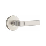 Emtek Aston Passage Lever Satin Nickel - Disk Rosette Left Handed