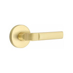 Emtek Aston Dummy Lever Satin Brass - Disk Rosette