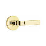 Emtek Aston Dummy Lever Unlacquered Brass - Disk Rosette
