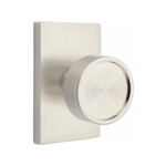 Emtek Verve Dummy Knob Satin Nickel - Modern Rectangular