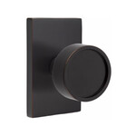Emtek Verve Privacy Knob Oil-Rubbed Bronze - Modern Rectangular