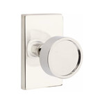 Emtek Verve Passage Knob Polished Nickel - Modern Rectangular
